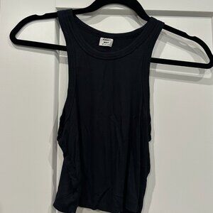 Aritzia Sunday Best Ribbed Tank Top - Black